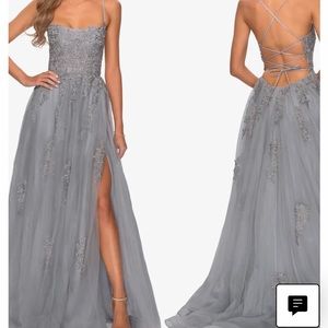 La Femme Embroidered Gown! Only worn once!